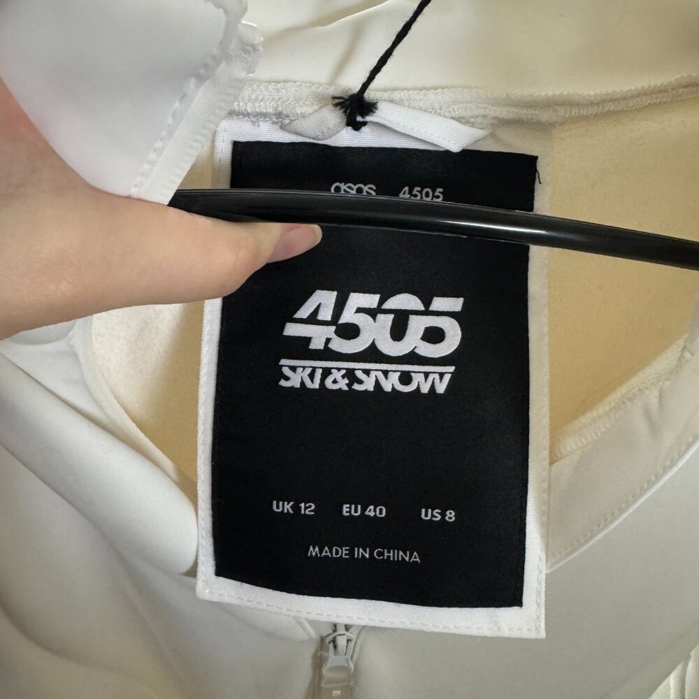 ASOS White Ski & Snow Jacket with Belt - Picture 2 of 6